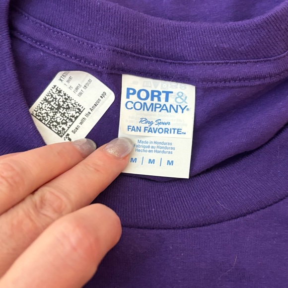 Vintage April 1984 Limited Edition Purple Birthday T-Shirt Port & Co. Sz M NWOT - Picture 4 of 7